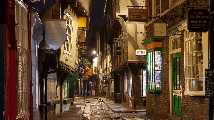 Wander down a medieval thoroughfare in York