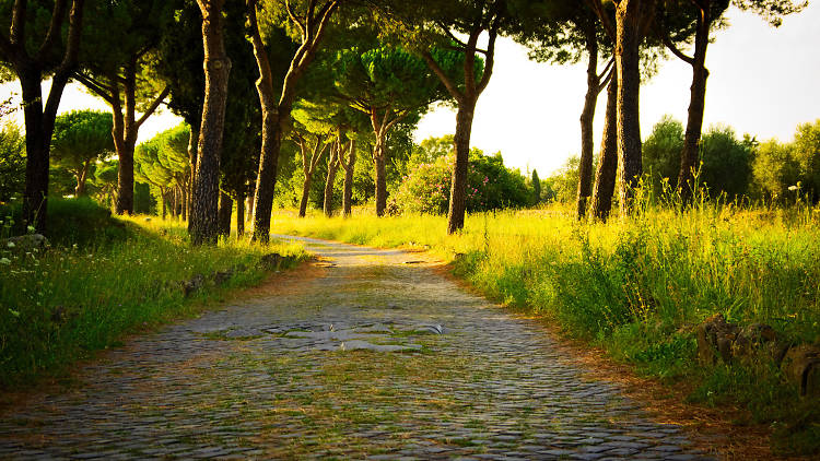 Walk (or bike) along an ancient road in Rome