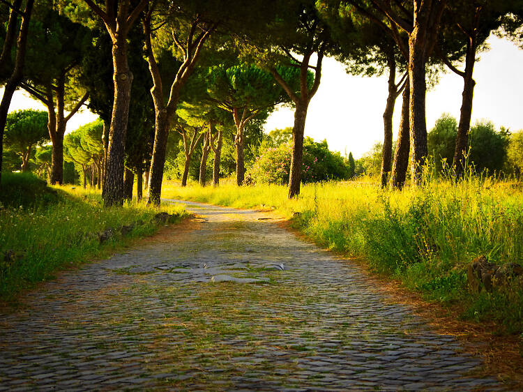 Walk (or bike) along an ancient road in Rome