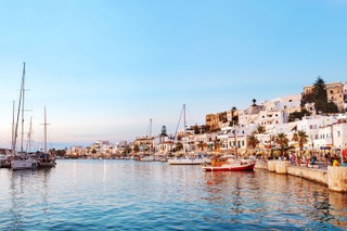 Casco antiguo de Naxos .