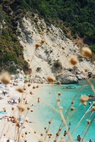 Ensenada paradisíaca en Lefkada .