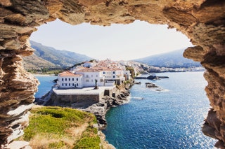 Casas frente al mar en Andros Grecia.