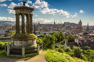 Vista de la ciudad Edimburgo desde Calton Hill