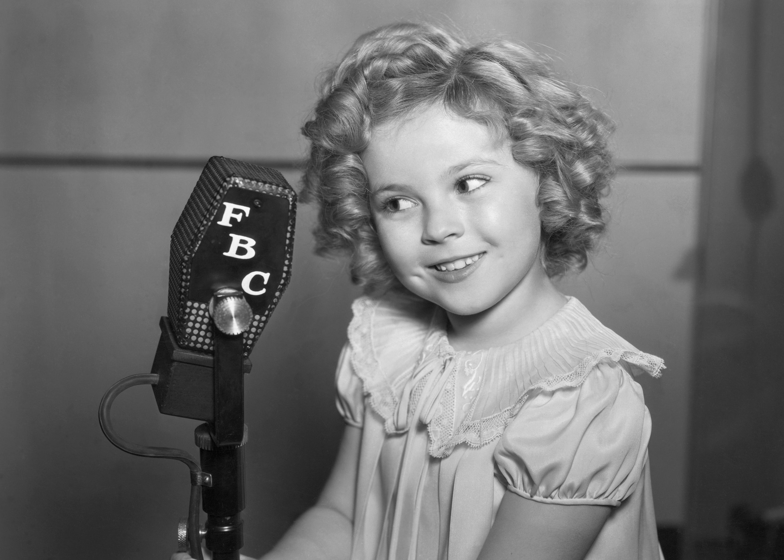 Shirley Temple with Microphone