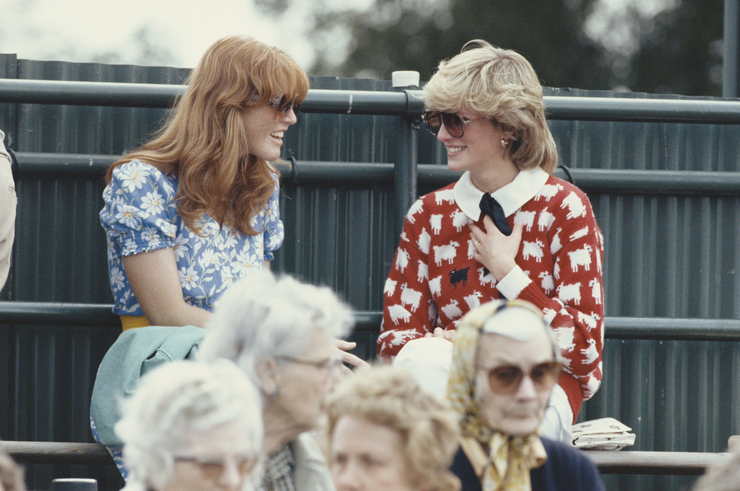 Image may contain Diana Princess of Wales Conversation Person Adult Accessories Formal Wear Tie Glasses and Head