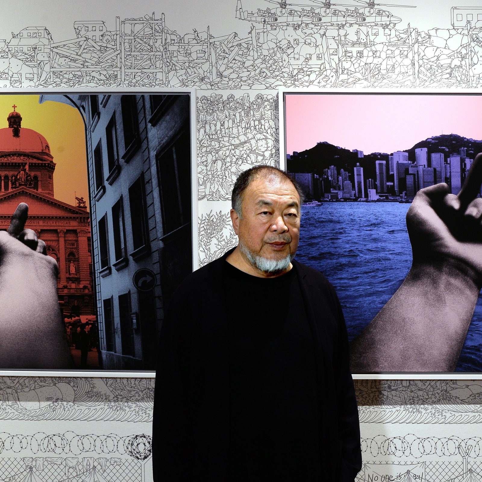 Une sculpture de l'artiste chinois Ai Weiwei détruite à l'inauguration de son exposition en Italie