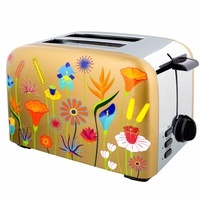 ტოსტერი Pylones TOAST IN 2 Toaster Jardin Fleuri Gold