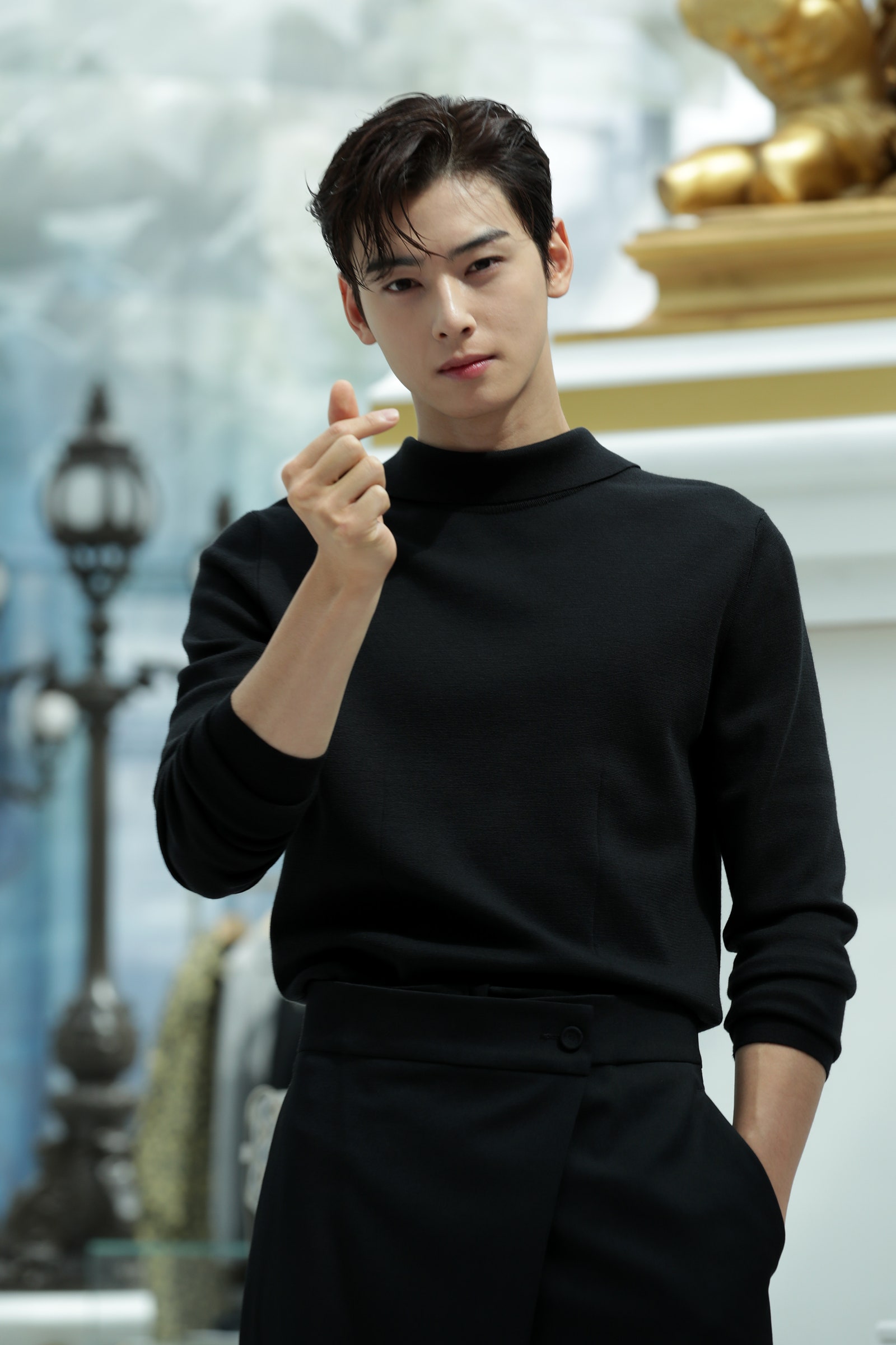 SEOUL SOUTH KOREA  JULY 27 Cha EunWoo of boy band ASTRO attends the 'DIOR' winter 2022 collection concept store open...