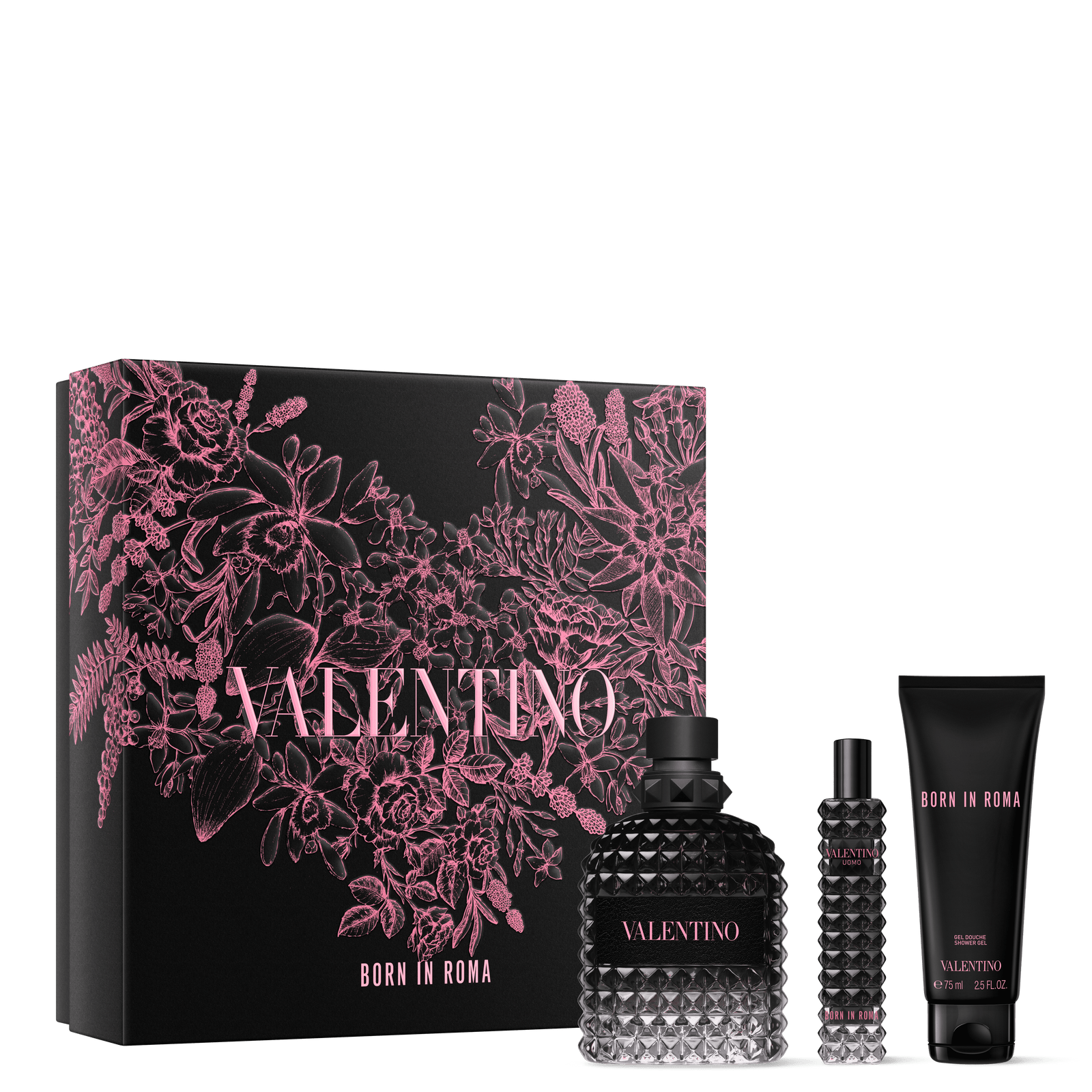 VALENTINO 訂製羅馬男香沐浴禮盒 100ml 15ml75ml NT4500