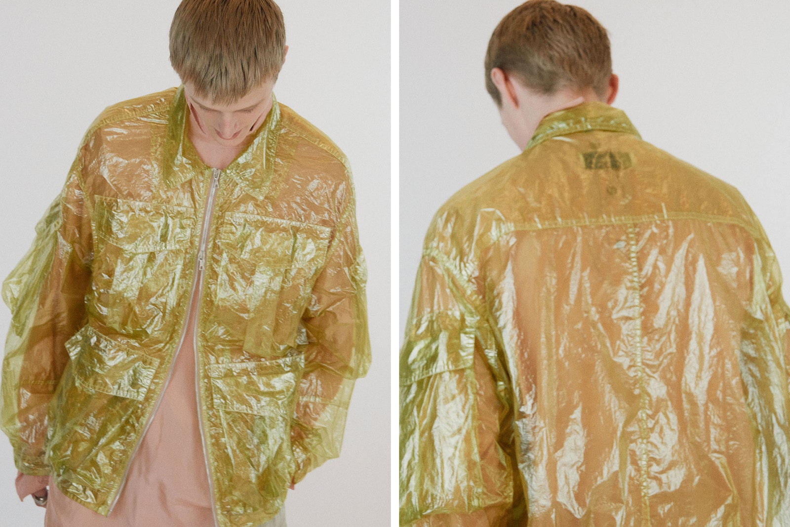 Image may contain Aaron Carter Clothing Coat Adult Person Jacket and Raincoat