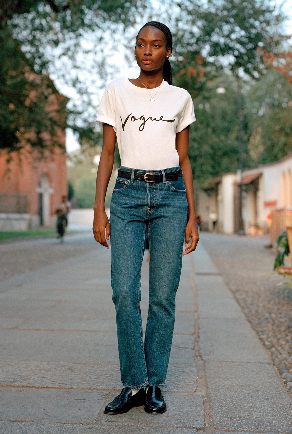 VOGUE TShirt Weiß mit Vintage LogoPrint 65 Euro.