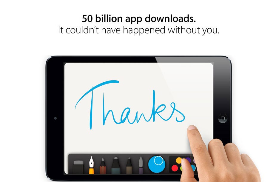 Apple Hits 50 Billion Apps Served