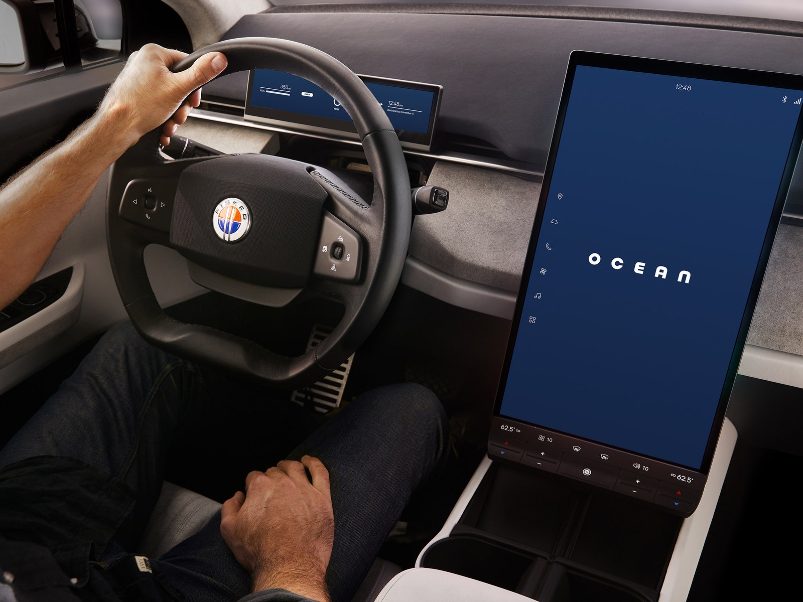 Fisker Ocean EV rotating screen