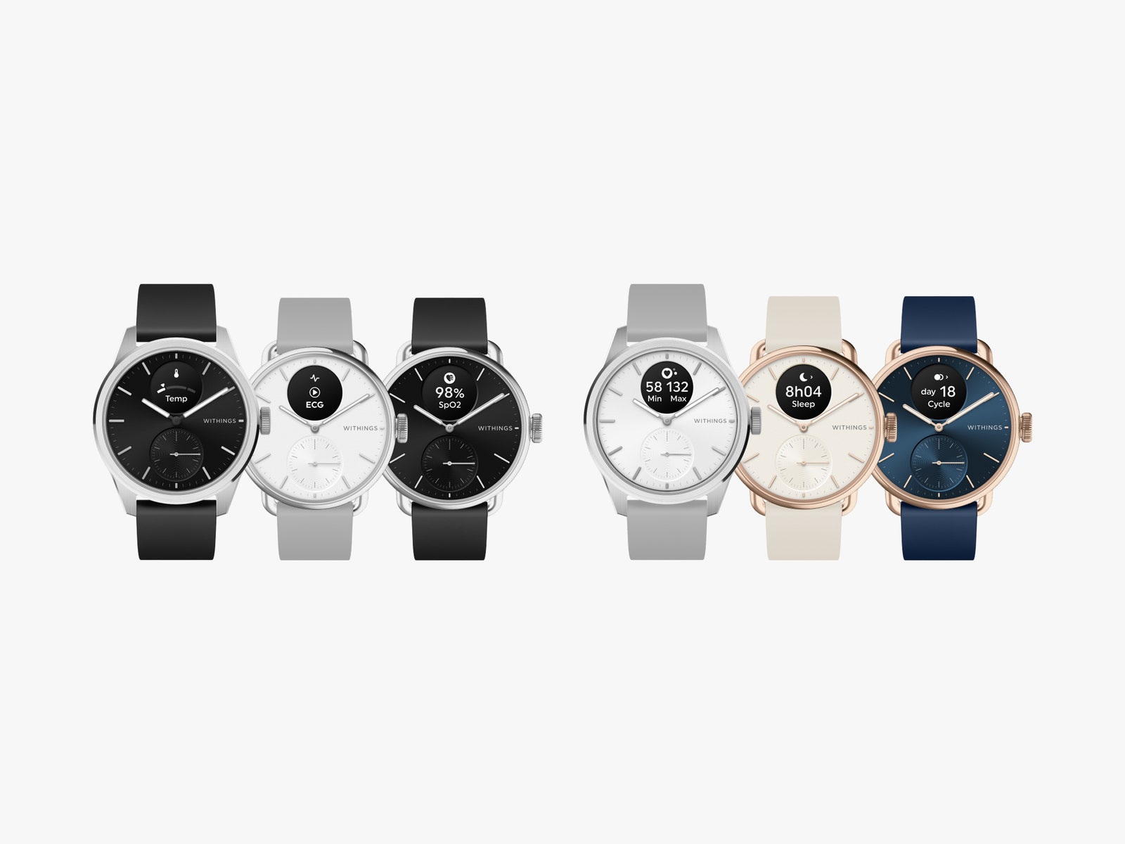 Withings ScanWatch 2 in various colors