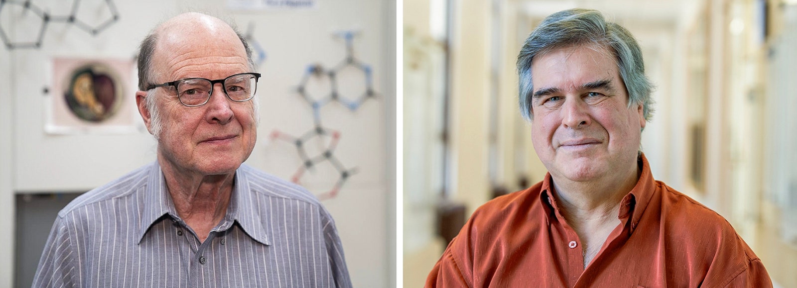 Photos of Charles Bennett  and Gilles Brassard who pioneered a new approach to cryptography based on quantum physics.