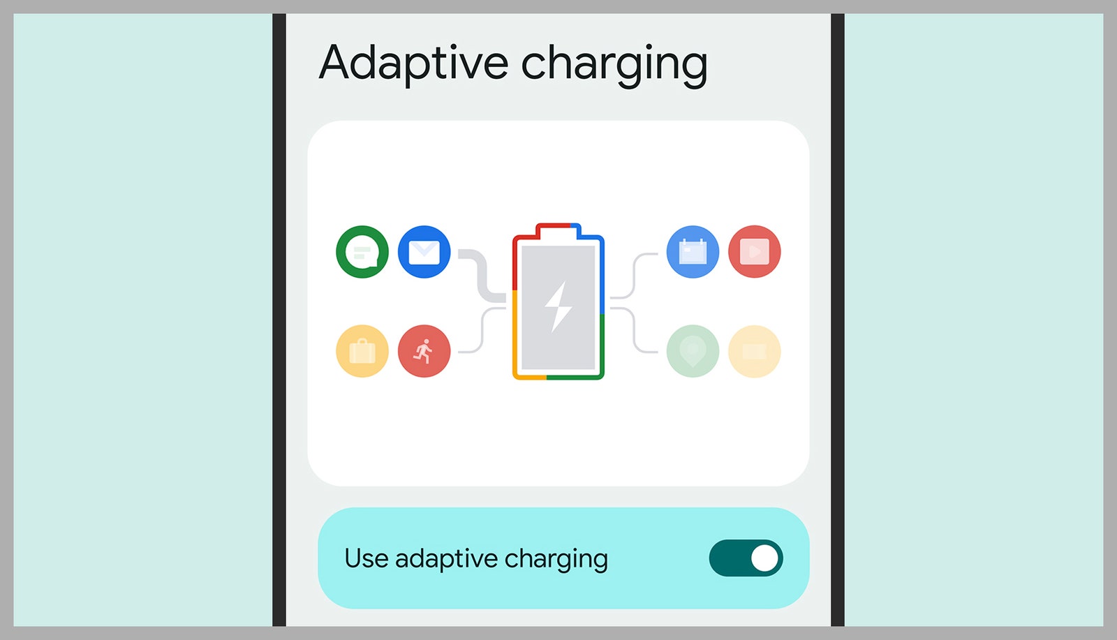 Screenshot of Google Adaptive Charging