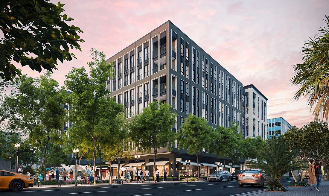 Block N11 will include a seven-story, 21,000-square-foot mixed-use building with ground-floor retail and 205 residential units.