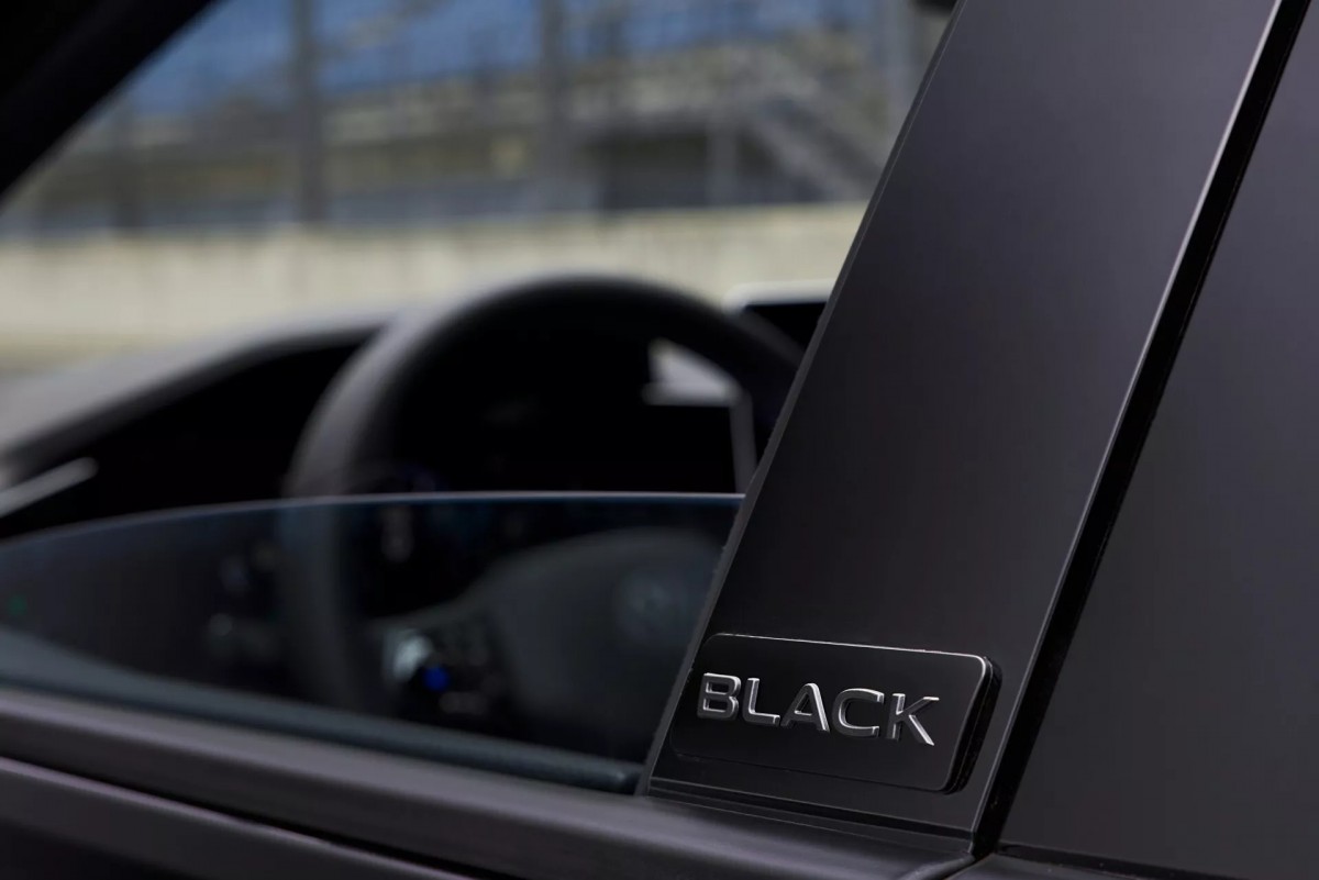 B柱上也寫著Black，強調這是黑化特仕版本車型。