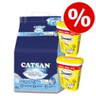 18 l Catsan Katzenstreu + 2 x 350 g Dreamies Snacks zum Sonderpreis!