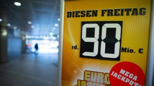 90-Millionen-Euro-Jackpot geht nach Nordrhein-Westfalen