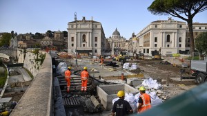 Rom ist vor dem heiligen Jahr eine einzige Baustelle