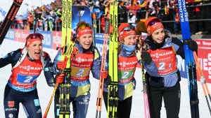 Deutsche Biathlon-Staffel überrascht in Antholz