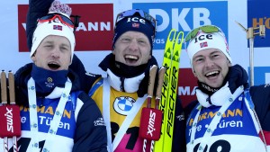 Deutschlands Biathleten verzweifeln an Norwegen-Trio