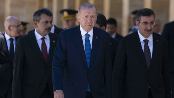 Der türkische Präsident Recep Tayyip Erdoğan am Ataturk-Mausoleum