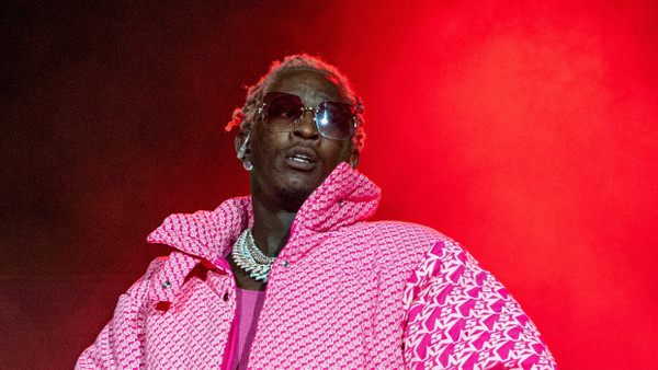 US-Rapper Young Thug bei einem Auftritt im Jahr 2021