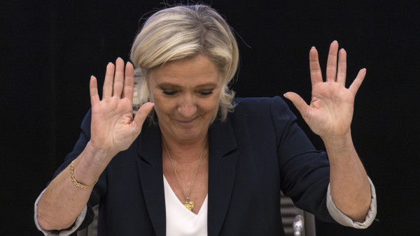 Empört über Äußerungen des französischen Finanzministers: Marine Le Pen, bis 2022 Vorsitzende des Rassemblement National