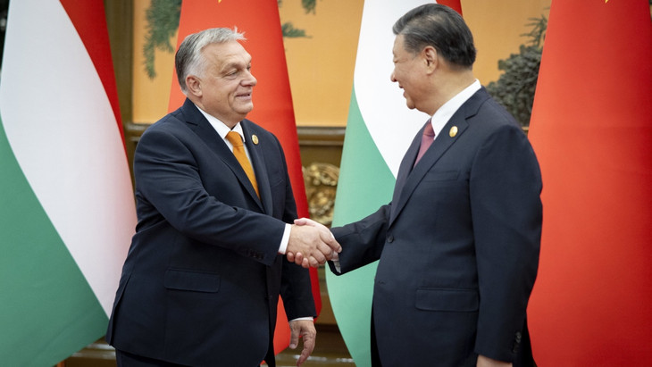 Ungarns Regierungschef Viktor Orban im Gespräch mit Chinas Präsident Xi Jinping im vergangenen Jahr