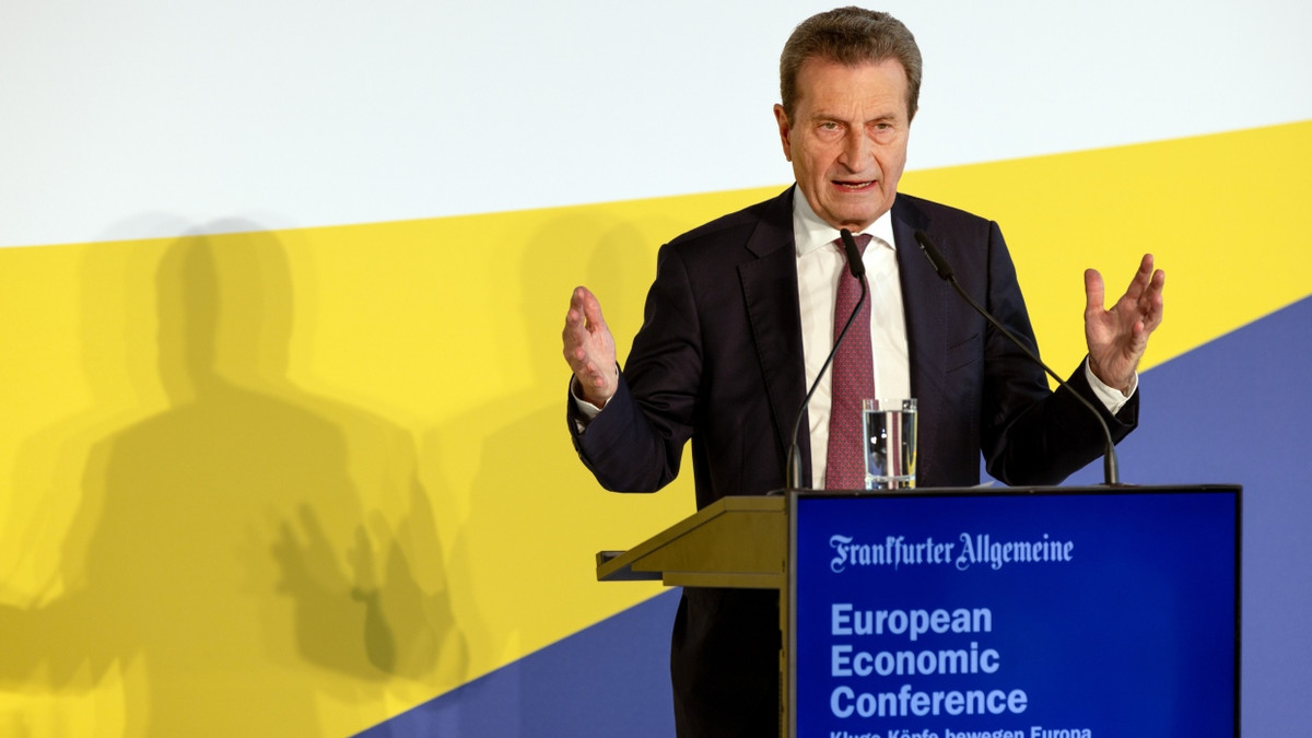 Ehemaliger EU-Kommissar: Günther Oettinger spricht am Mittwoch auf der European Economic Conference der F.A.Z. in Berlin.
