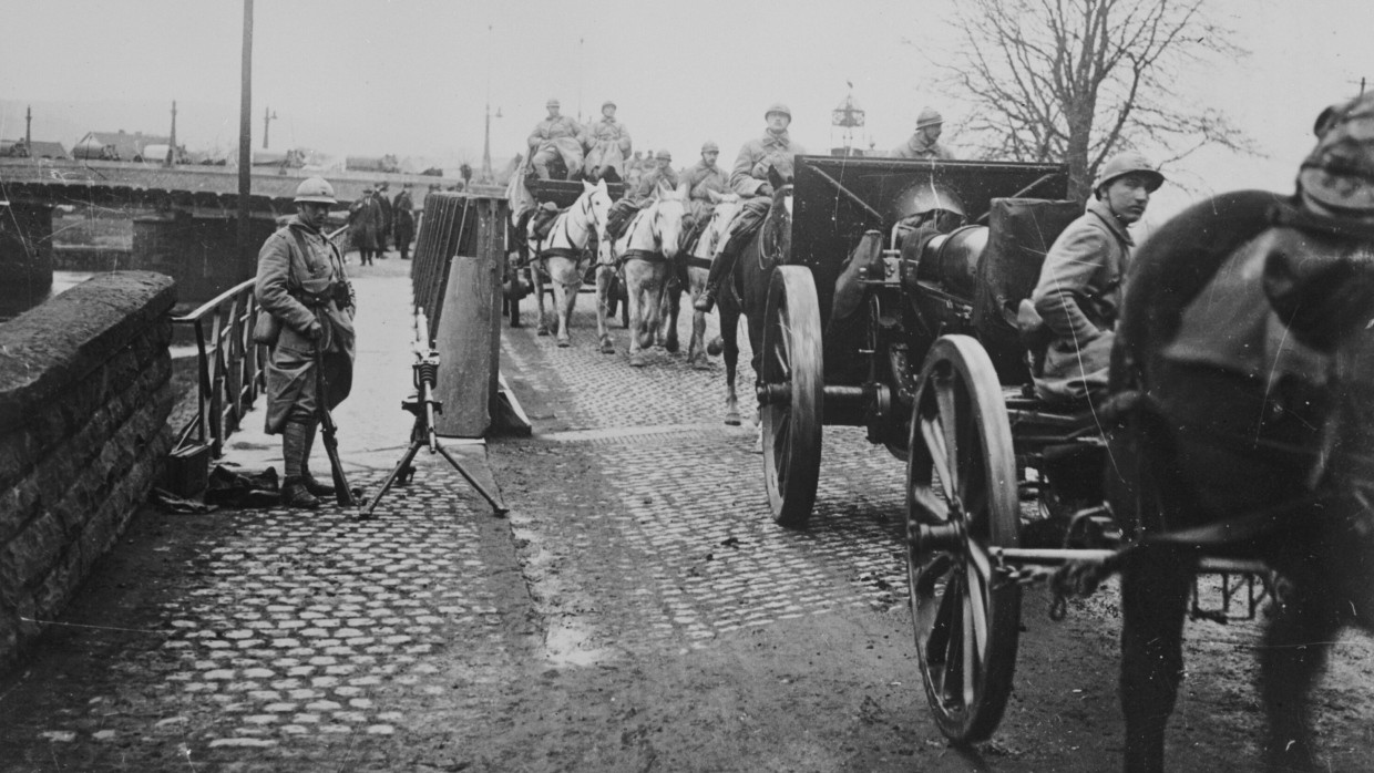 Französische Soldaten im Rheinland