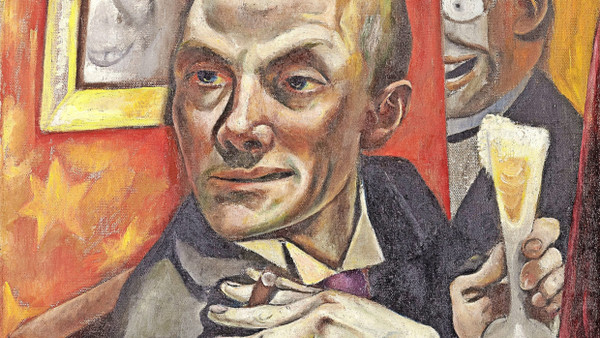 Max Beckmanns „Selbstbildnis mit Sektglas“ aus dem Jahr 1919