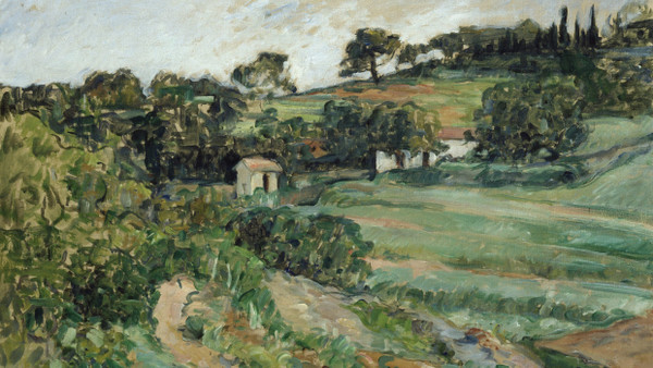 Eines von mindestens fünf Meisterwerken, die der Gross-Bericht nicht mehr auszustellen rät: Paul Cézannes flirrend impressionistische „Landschaft“, um 1879