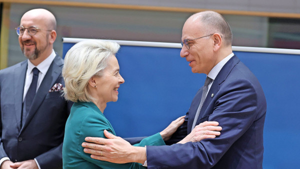 Zwei für die Wettbewerbsfähigkeit: Ursula von der Leyen und Enrico Letta