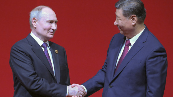 Wladimir Putin und Xi Jinping am Donnerstag in Peking