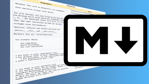 Das Markdown-Format behält einen Text lesbar, wird aber durch Sonderzeichen besonders strukturiert.