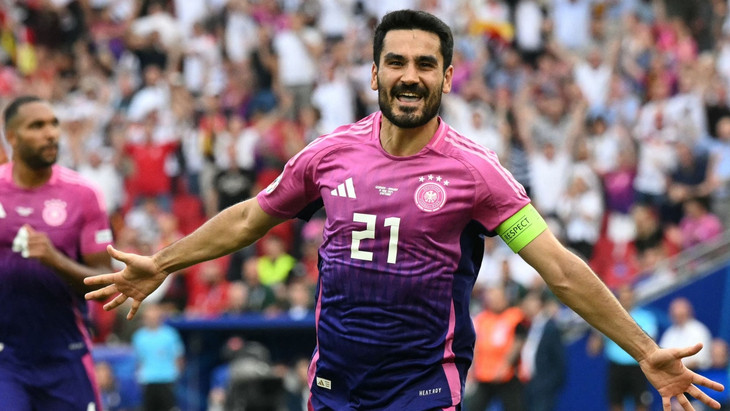 Ilkay Gündogan beim Torjubel während der EM im Sommer 2024 in Deutschland.