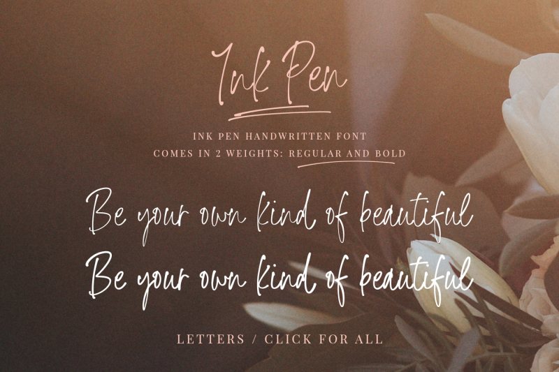 ink-pen-handwritten-font