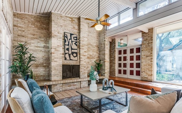 Mid-Century Modern home for sale in San Antonio was designed by Tower of the Americas architect