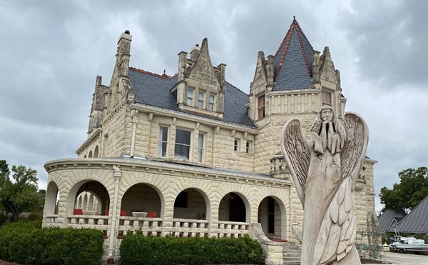 Terrell Castle, a.k.a. The Lambermont
Now home to a fancy wedding venue, this historic building was built for the influential Edwin Holland Terrell and fashioned after European castles, but its eerie history has led to its haunted reputation. The property remained a source of pride until Terrell’s suicide in 1910 after years of suffering with syphilis. Unfortunately, his initial attempt failed, and it took him 10 days to die. Other tragic tales associated with the mansion include a contractor who threw himself from a balcony during construction, and a man who killed his wife and her lover when he caught them in bed together during World War II. Fortunately, the 12,000-square-foot building is expansive enough to accommodate plenty of guests, so couples shouldn’t be too worried about ghastly wedding crashers.