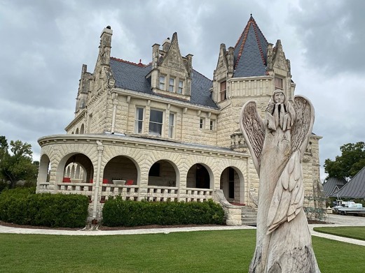 Terrell Castle, a.k.a. The Lambermont
Now home to a fancy wedding venue, this historic building was built for the influential Edwin Holland Terrell and fashioned after European castles, but its eerie history has led to its haunted reputation. The property remained a source of pride until Terrell’s suicide in 1910 after years of suffering with syphilis. Unfortunately, his initial attempt failed, and it took him 10 days to die. Other tragic tales associated with the mansion include a contractor who threw himself from a balcony during construction, and a man who killed his wife and her lover when he caught them in bed together during World War II. Fortunately, the 12,000-square-foot building is expansive enough to accommodate plenty of guests, so couples shouldn’t be too worried about ghastly wedding crashers.