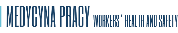 Logo of the journal: Medycyna Pracy. Workers' Health and Safety