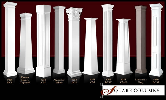 Square Architectural Columns