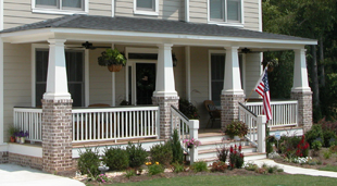 Square Columns Facade