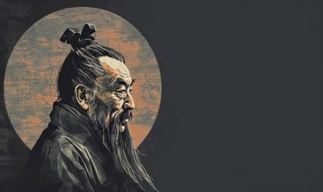 AI artwork of the philosopher, Confucius.