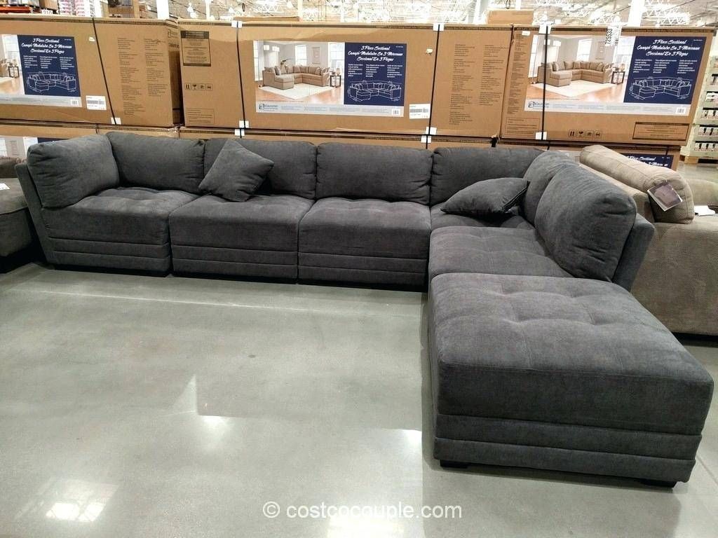 Dark Blue Sectional Canby Modular Sofa Set Costco Fabric Reclining For 6 Piece Modular Sectional Sofa (View 4 of 30)