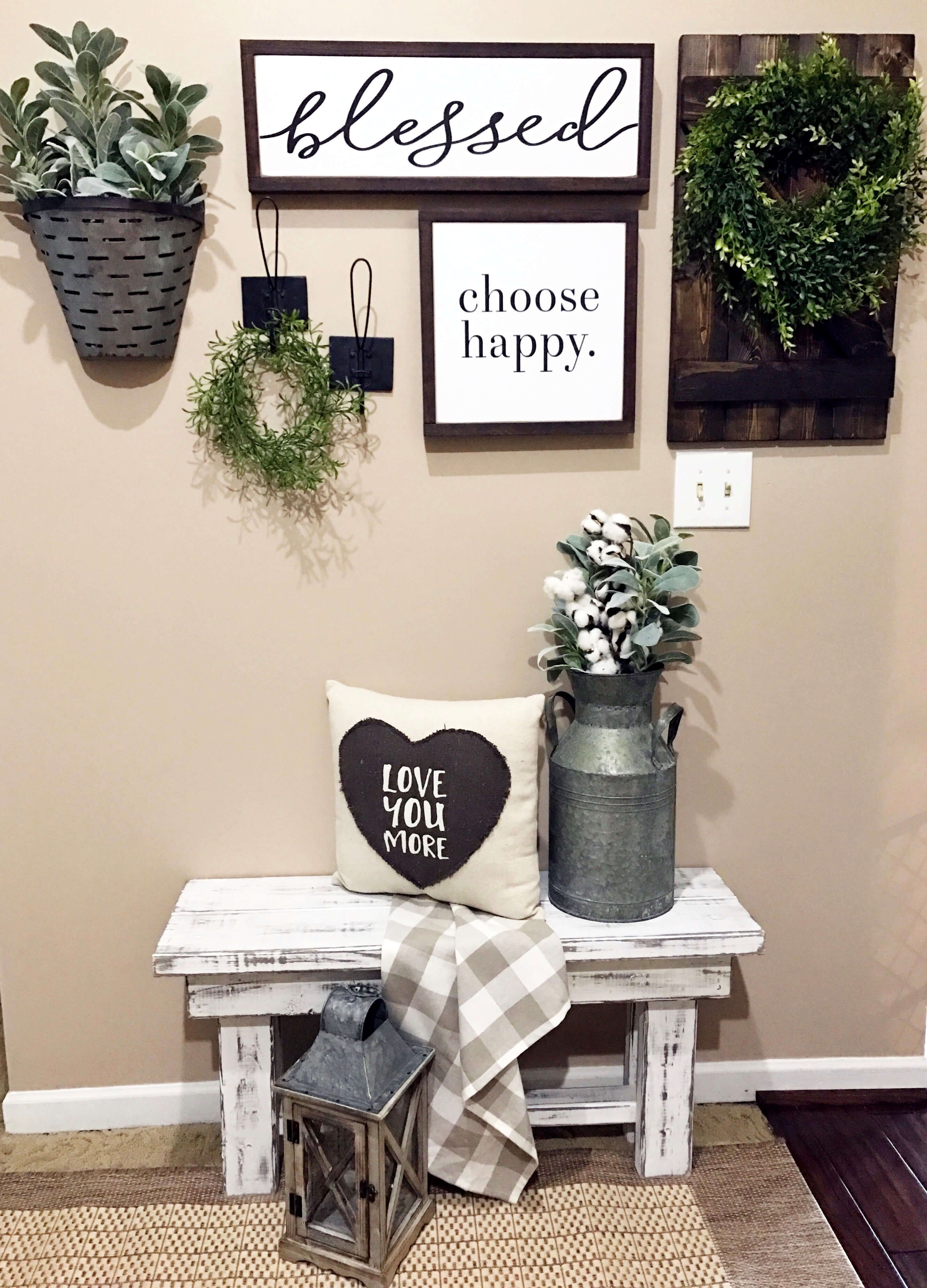 45+ Best Farmhouse Wall Decor Ideas And Designs For 2019 For Blessed Steel Wall Decor (View 22 of 30)