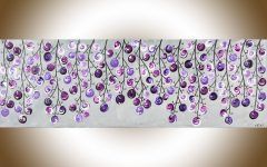 Purple and Grey Wall Art